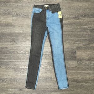 (rescent)Rive Limited EditionTwo-Tone Black and Blue Women's Jeans Size 24